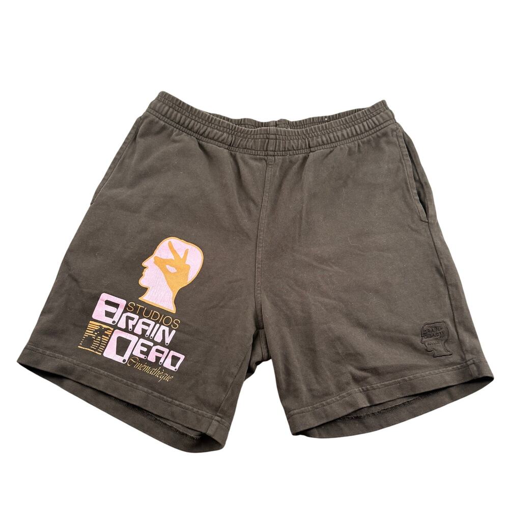 Brain Dead Studios Cinematheque Sweat Shorts Men's Small Y2K Skater Climb